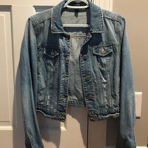 American Eagle Distressed Denim Jacket